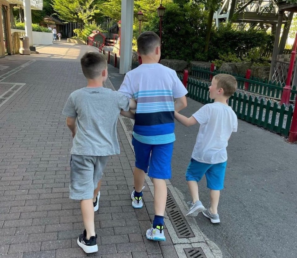 Coleen shared a sweet pic of her boys strolling together