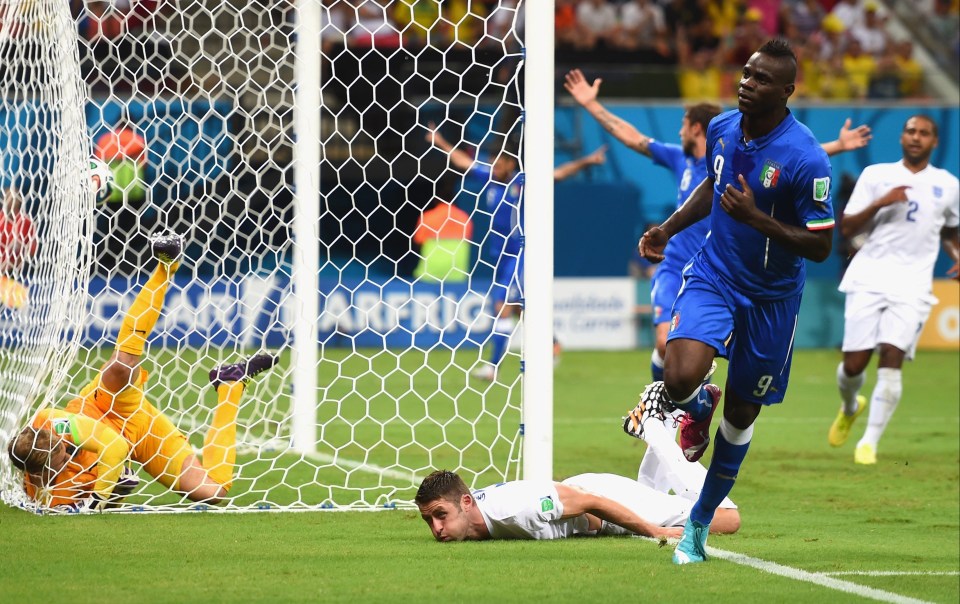 Italy beat England 2-1 in the group stage of the 2014 World Cup as the Three Lions were sent packing early