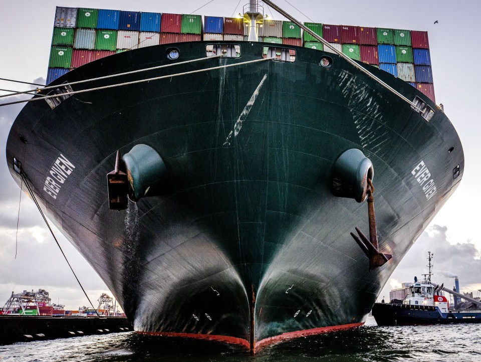 The Panama-flagged vessel was stuffed with £650million of lemons, bamboo and tofu, which has now gone off