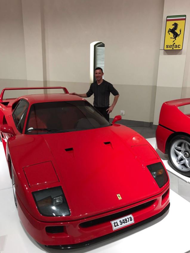 Dettori said he had one Ferrari which 'frightened' him - and he keeps his cars in a special heated garage