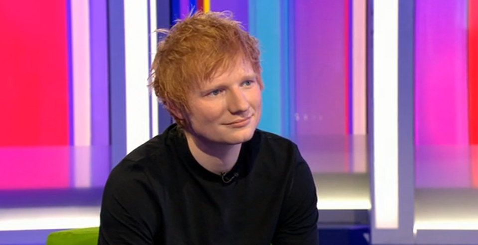 Ed was on the show to discuss his new single