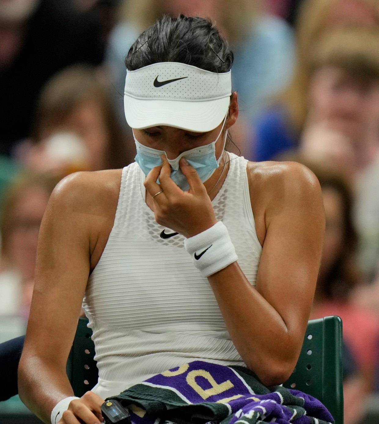 Raducanu retired after having breathing difficulty during her Wimbledon clash with Ajla Tomljanovic