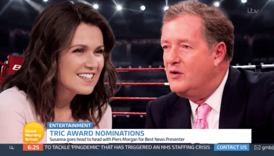 Piers made a shock return to GMB today