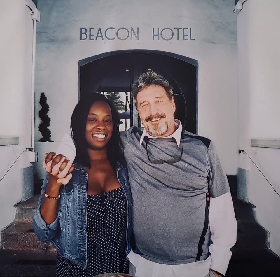 John McAfee and his wife, Janice