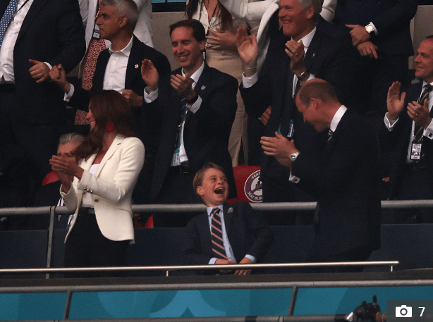 Prince George enjoyed England's majestic start as much as Tom Cruise did