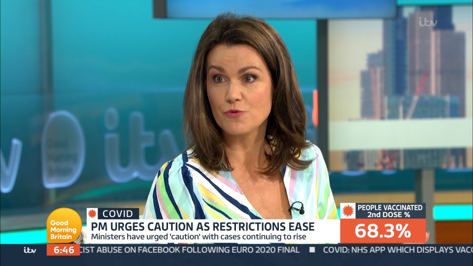 Susanna clashed with Dr Hilary on GMB today