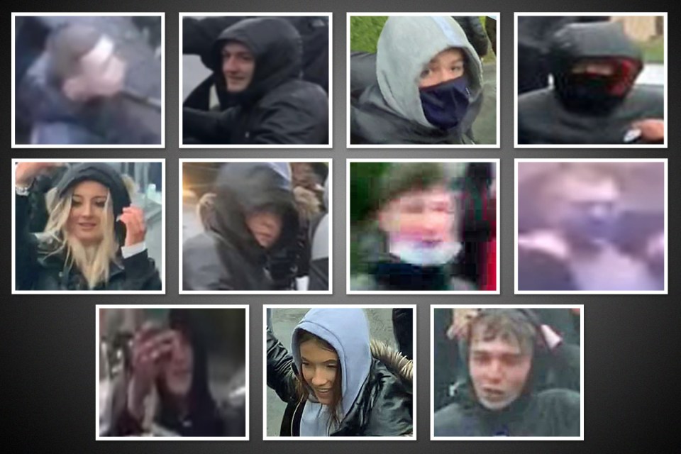 Police have released a gallery of suspected rioters following the May mayhem