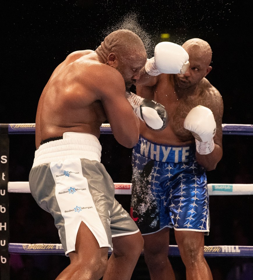 Dillian Whyte twice beat rival Derek Chisora