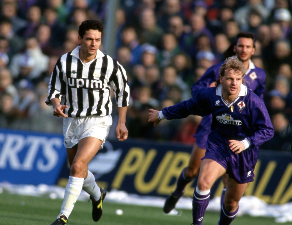 Roberto Baggio swapped Florence for Turin, but later revealed his heart was purple