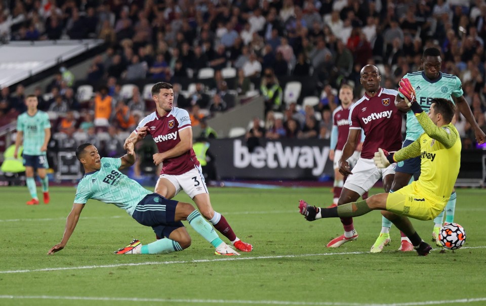 Belgium international Youri Tielemans pulled a goal back for Leicester from close range