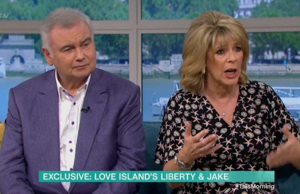 The former couples were being quizzed by This Morning's Eamonn and Ruth