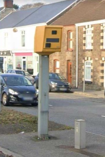 She first received a letter to say she had been caught traveling at 50mph by a camera on on Carmarthen Road