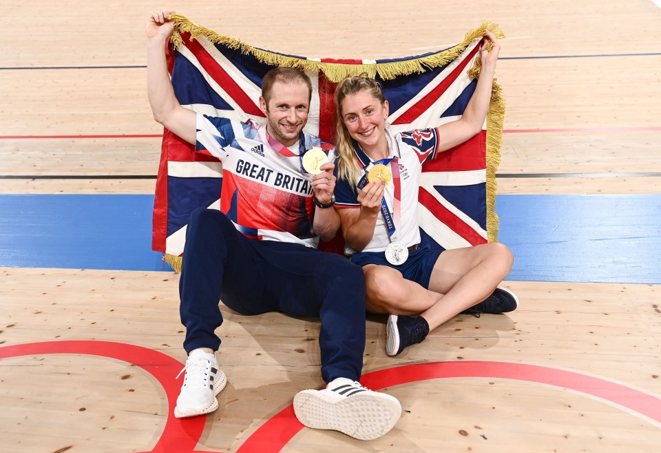 Jason and Laura Kenny were crowned Olympic royalty yesterday