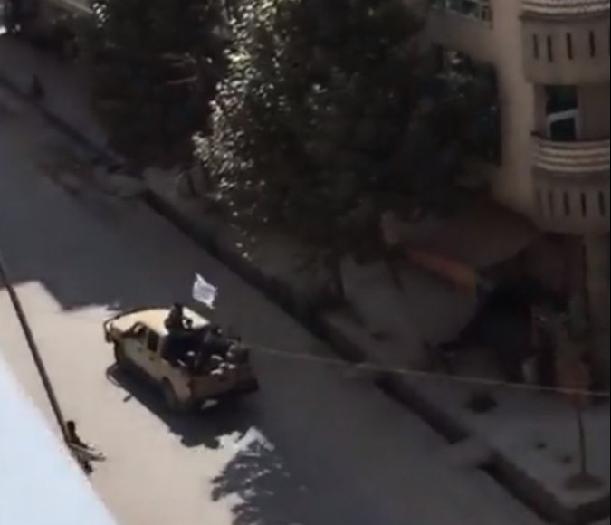 Footage showed a convoy of Taliban fighters roaring down a street in Kabul