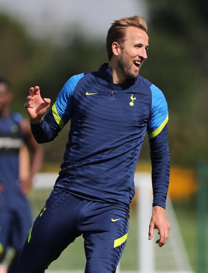 Kane trained with his Spurs teammates today after confirming he will stay at the club