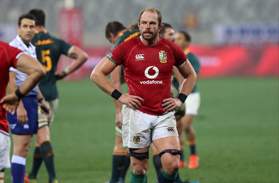 Alun Wyn Jones leads his Lions side into battle against South Africa later in what is likely to be his last match