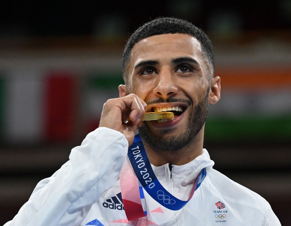 Galal Yafai with his Olympic gold medal