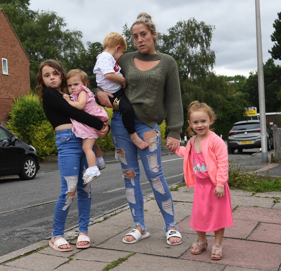 Mum-of-four Lisa Woods said her children were in tears after being refused entry to a swimming pool