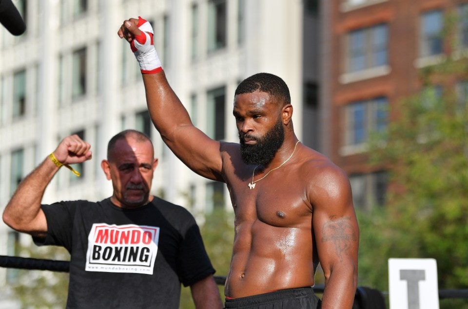 Tyron Woodley looked in good shape ahead of his boxing debut