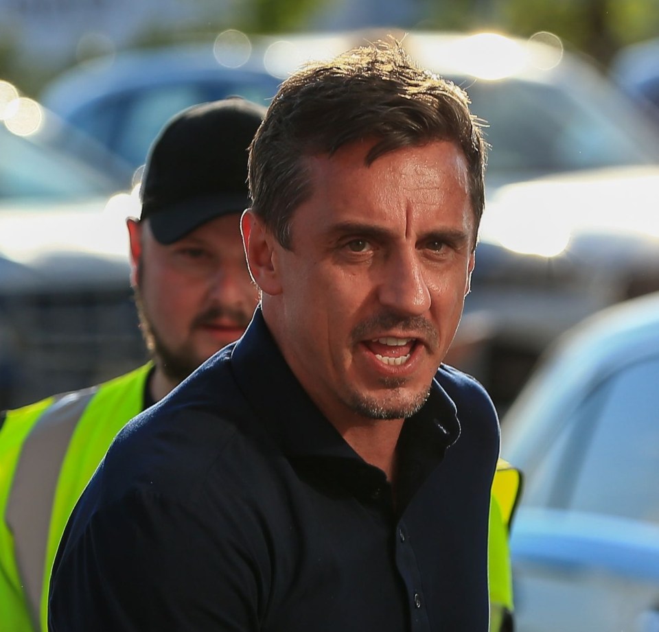 Gary Neville did not hold back in his criticism of the Gunners