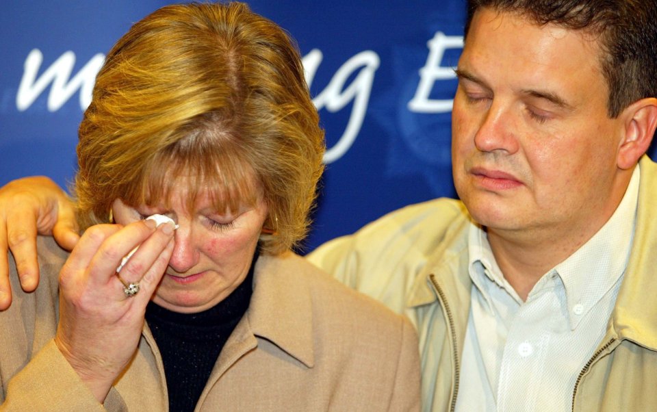 Tony and Linda Jones the parents of murdered 15 year old school girl Danielle Jones, give a press conference at Chelmsford police station after the verdict was announced at Chelmsford Crown Court