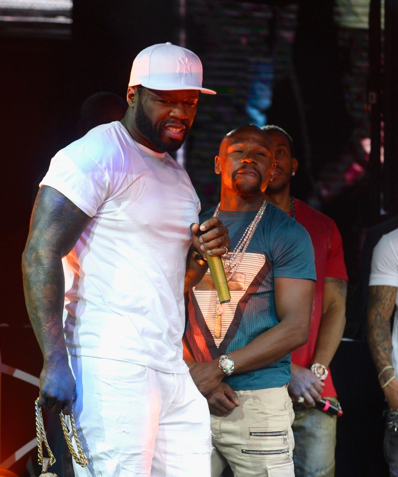 50 Cent said Floyd Mayweather left a strip club at 3am to start training to box Miguel Cotto