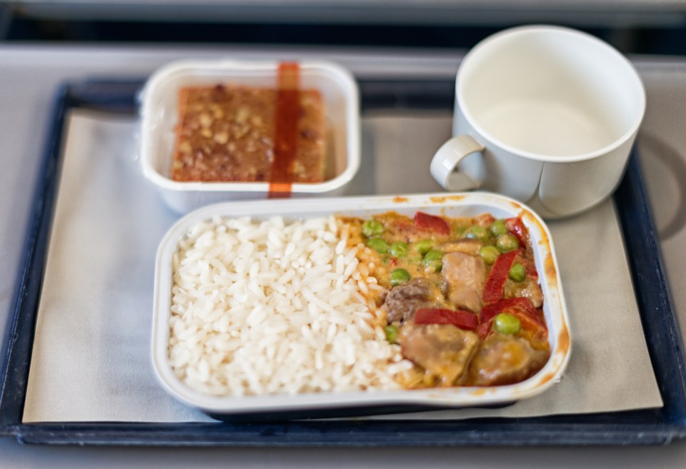 Airline food doesn't have a good reputation but doesn't deserve to be chucked on the floor (stock image)