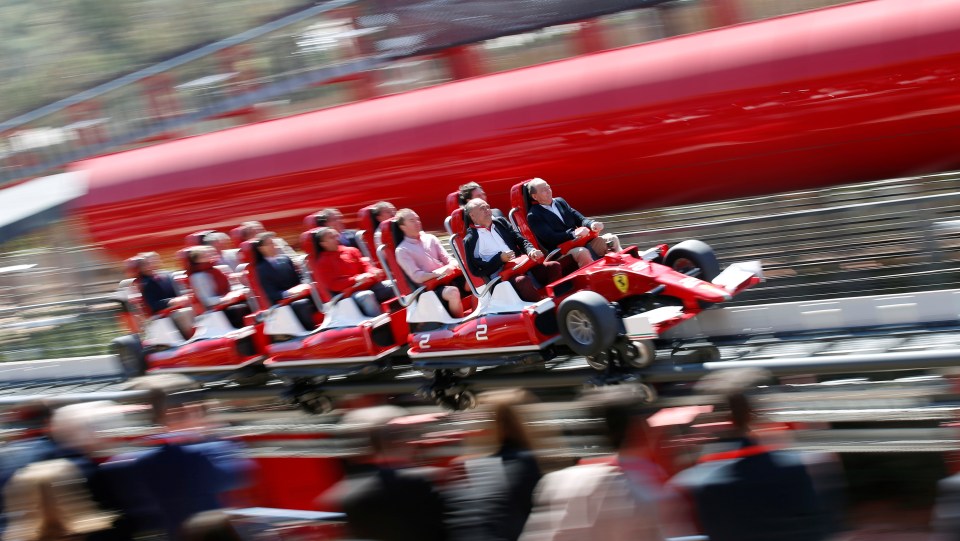 The Red Force rollercoaster is the fastest in Europe