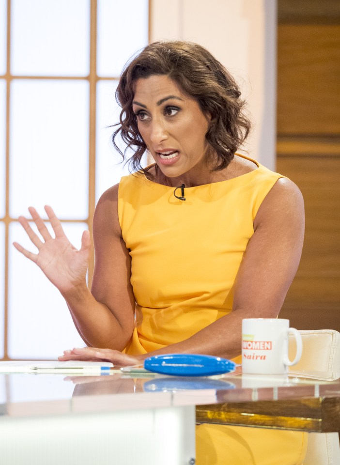 Saira Khan said she felt 's***' when she returned home after Loose Women