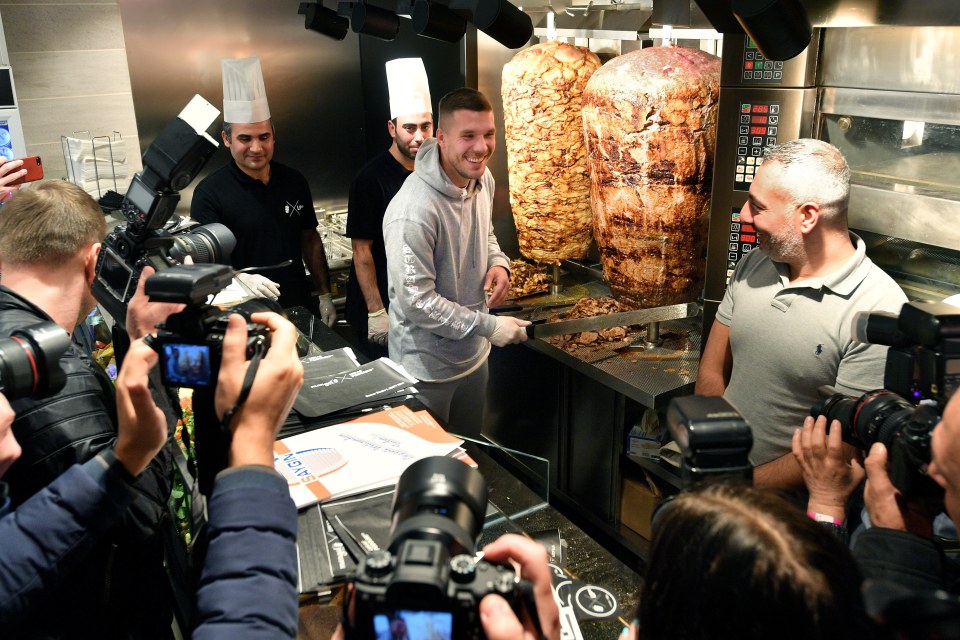 Podolski now has six kebab shops in his chain Mangal