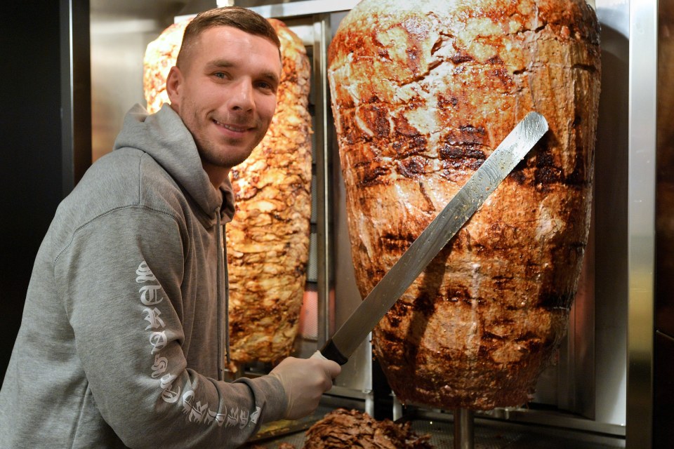 Lukas Podolski has gone into kebabs to supplement his football income