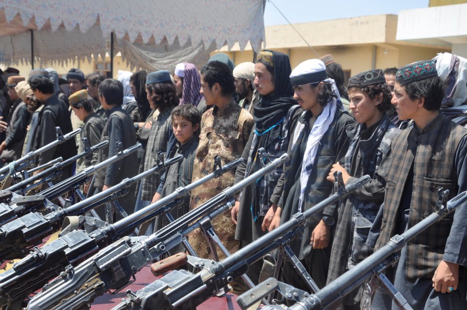 Islamic State fighters in Sheberghan, capital of Jawzjan province