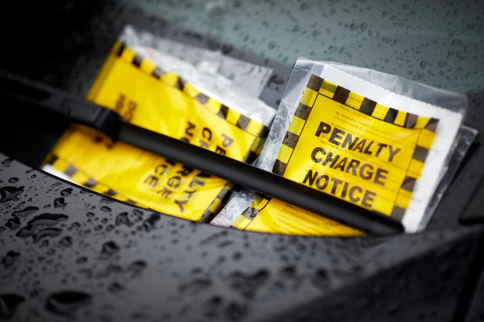 Penalty charge notices (PCNs) like the one pictured above are dished out by councils