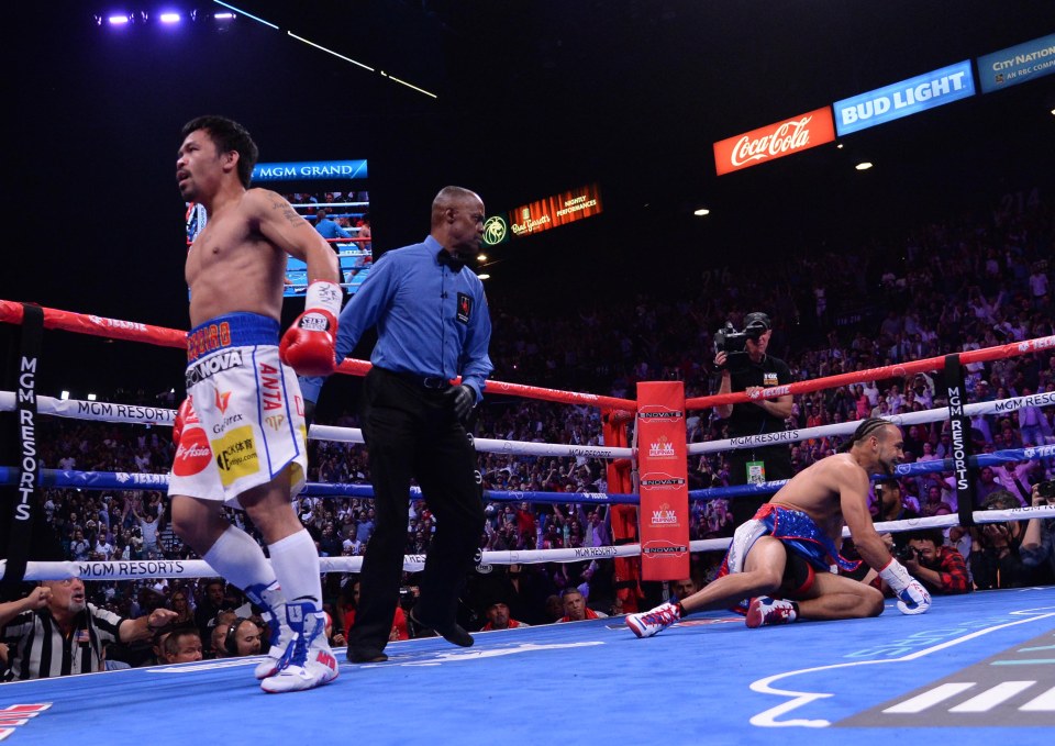 Manny Pacquiao beat Keith Thurman in his last fight