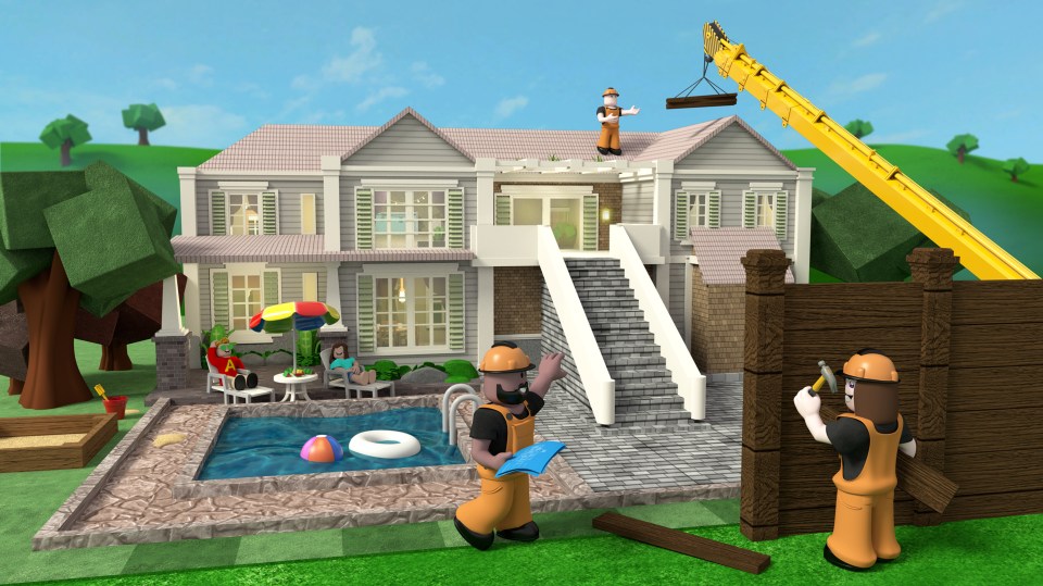 Roblox lets users interact with each other and create new worlds