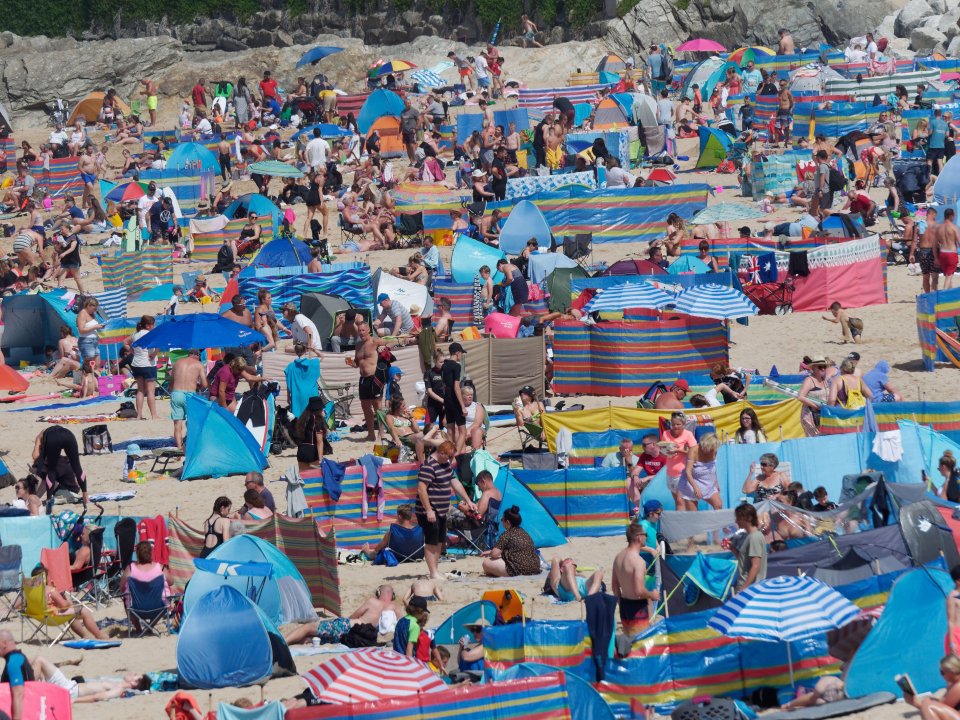 Brits have flocked to Cornwall for staycations this summer