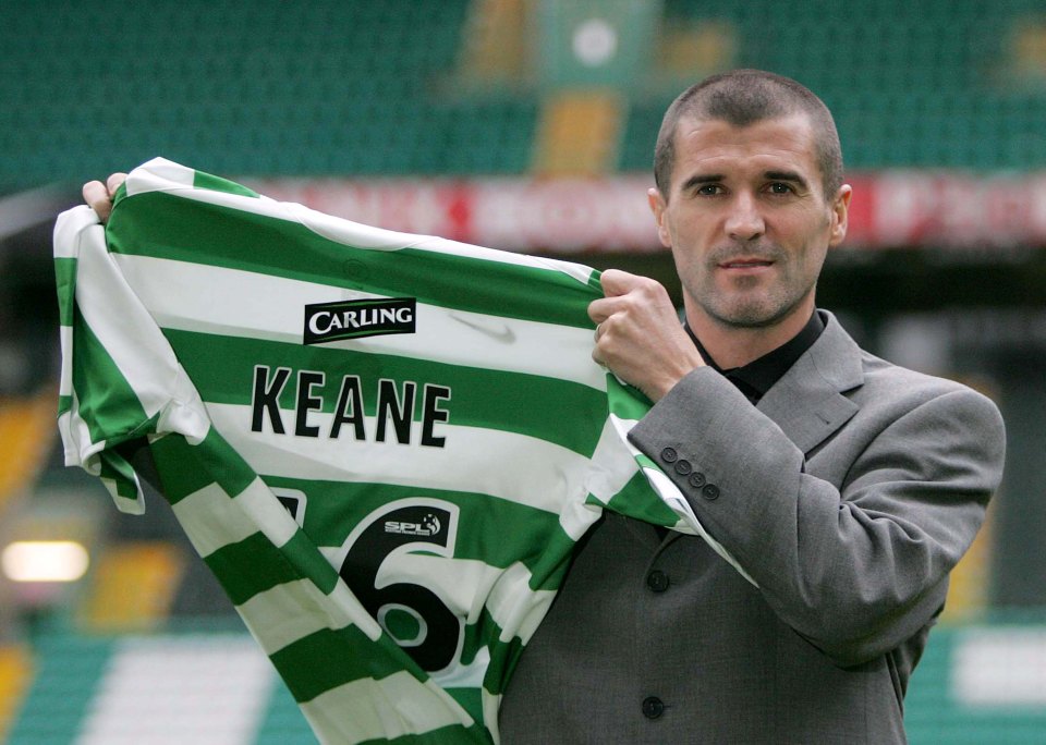 Roy Keane signed for boyhood club Celtic after an infamous fallout with Sir Alex Ferguson