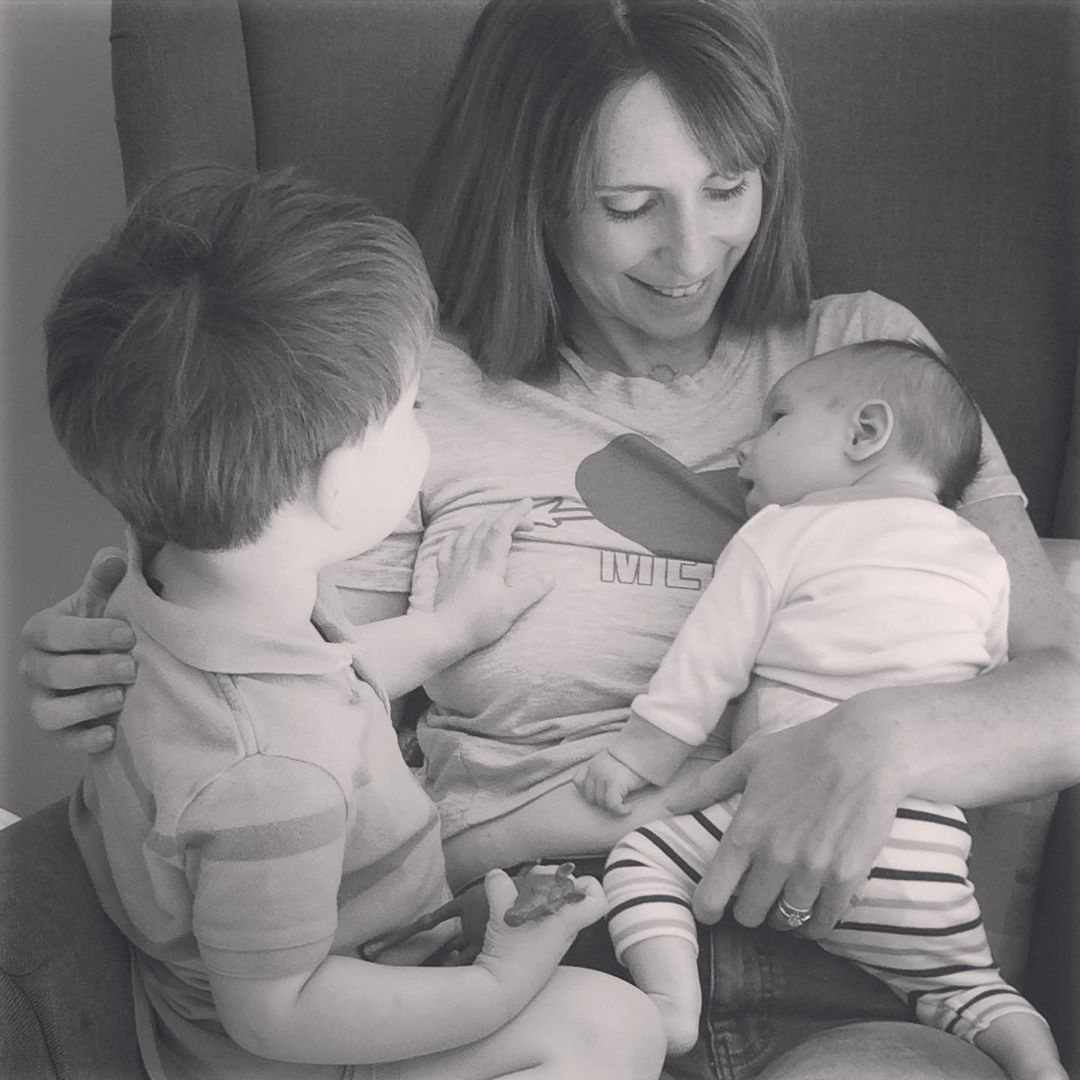 Alex is mum to Teddy and Kit