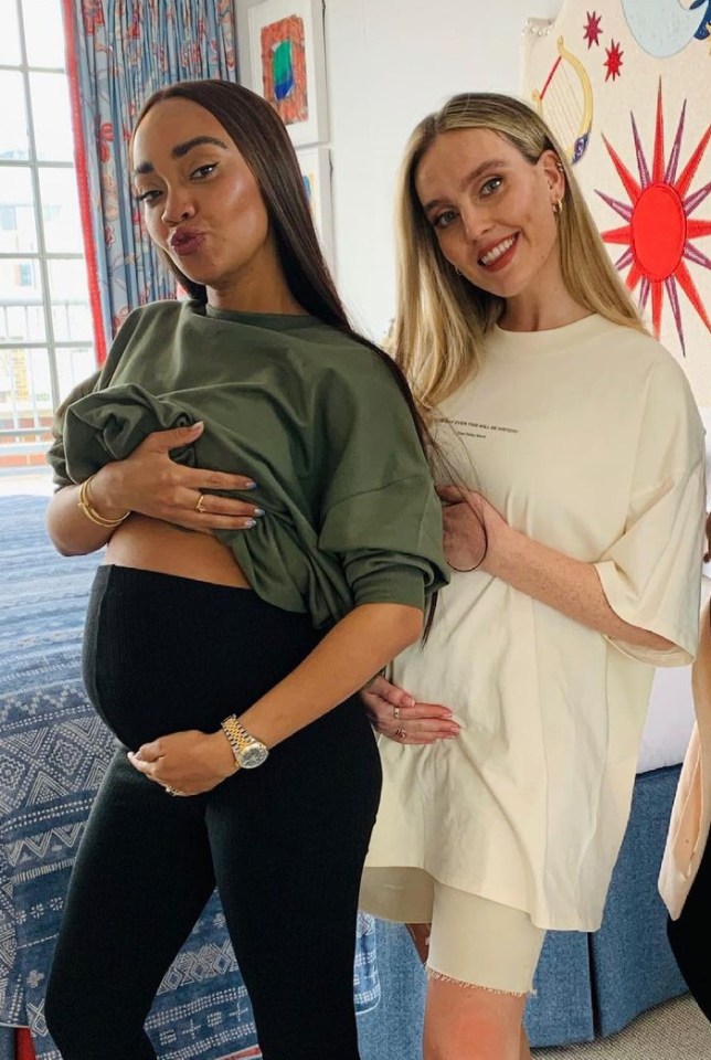 Leigh-Anne revealed she was pregnant before Perrie