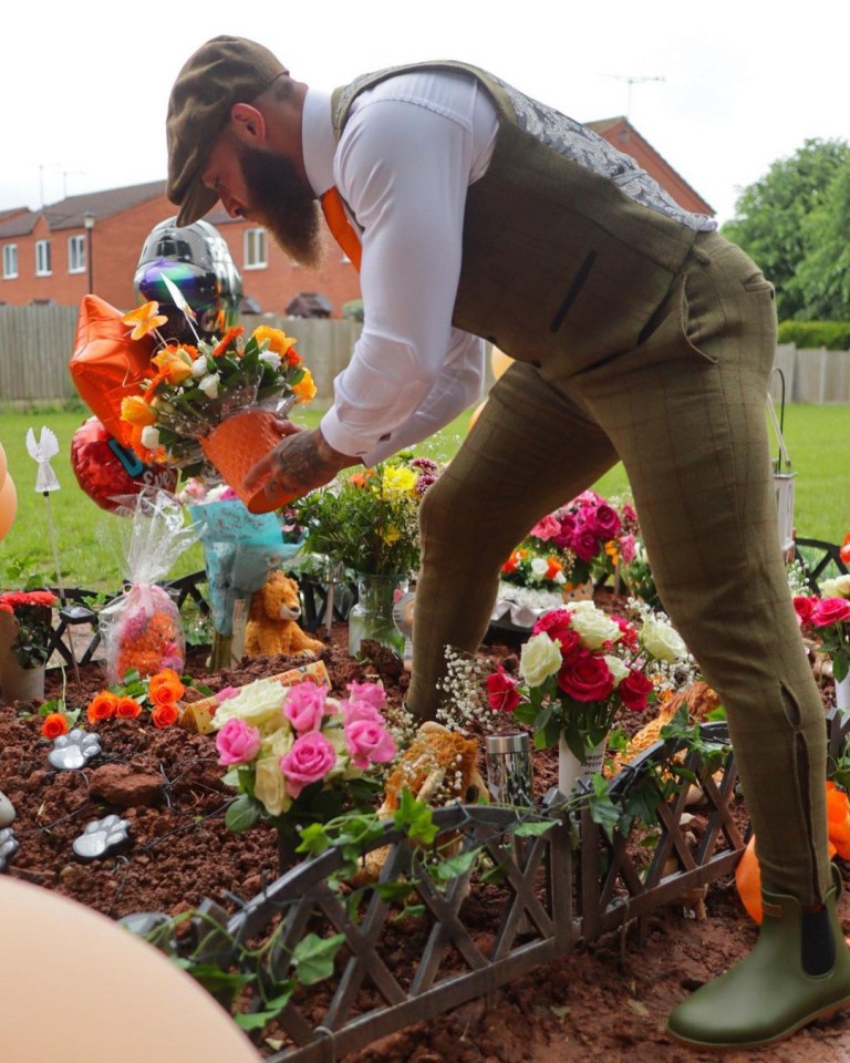 Azaylia's resting place has now become like a second home to the couple. Safiyya said: 'Ashley and I both buy fresh flowers every week to make sure it always looks nice'