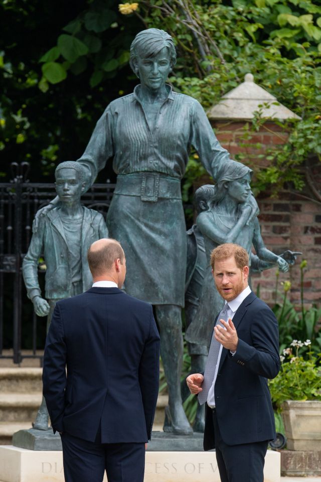 Diana fans will be able to visit the statue unveiled by Princes William and Harry, despite their troubled relationship, last month