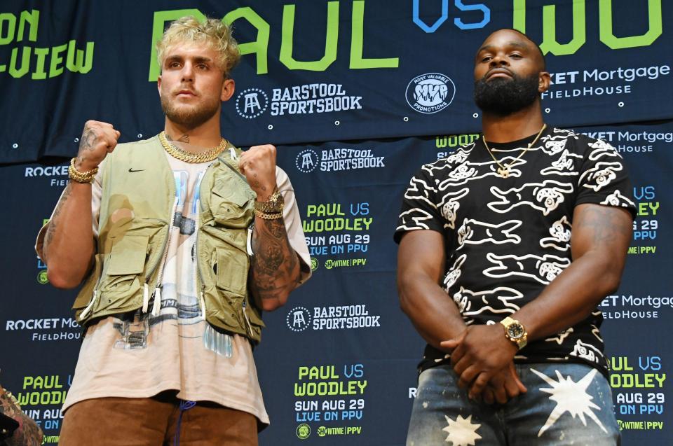 Former UFC welterweight champion Tyron Woodley will lock horns with Jake Paul next Monday morning