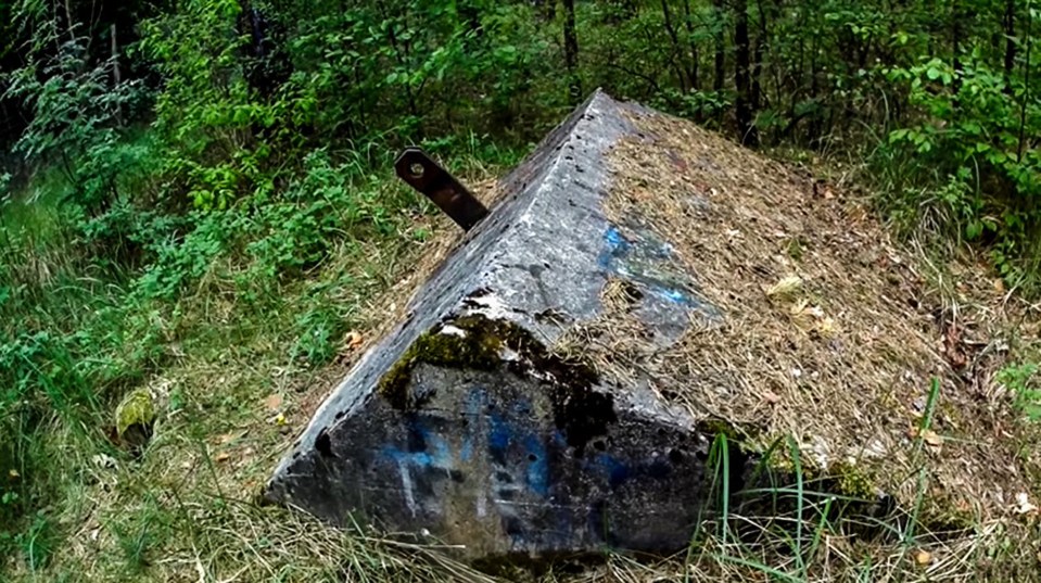 The Nazi bunker where she was discovered