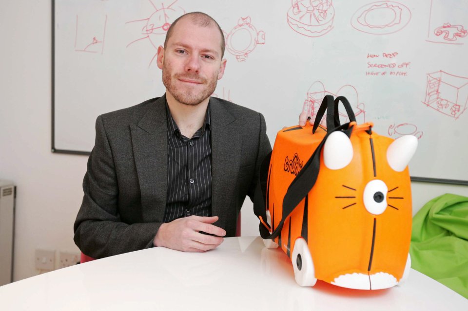 Rob has since expanded the business with Trunki bags being sold in over 100 countries worldwide