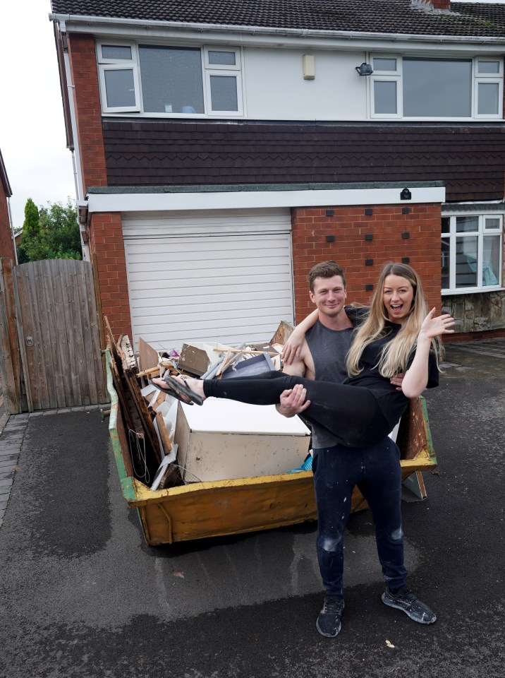 Abbi and Dane are halfway through renovating their £217k first home