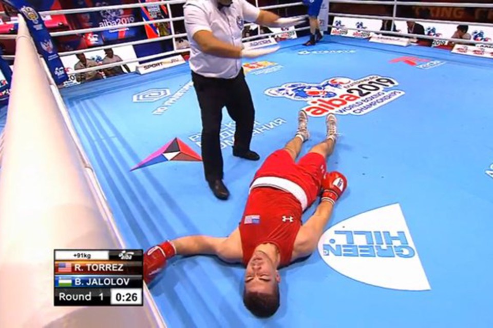 It did not end well for Torrez who was brutally knocked out by Jalolov