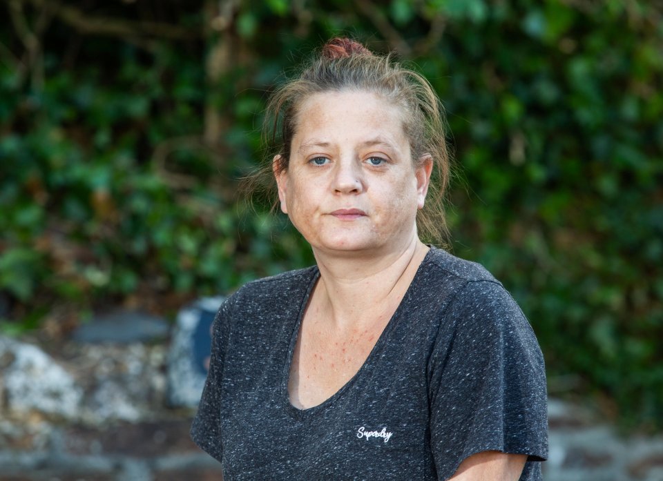 Portia Buscombe lost her big right toe after the tumble as she left work