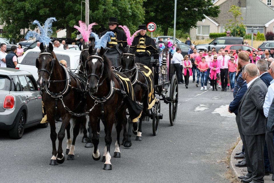 Hundreds took to the streets to pay their respects to the teenage boxer