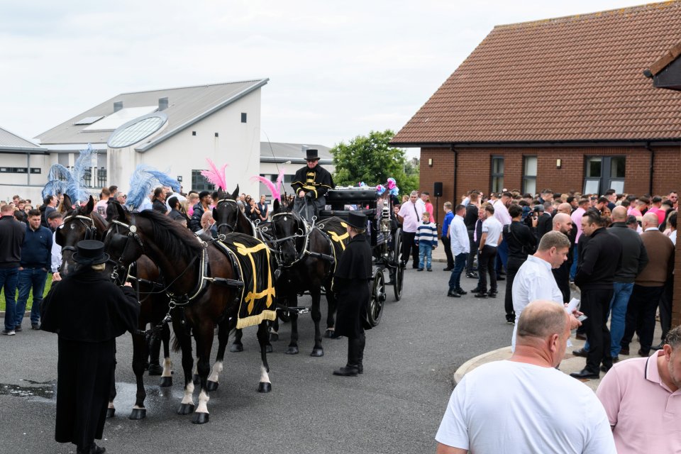 The talented boxer was laid to rest today in his hometown of Morecambe