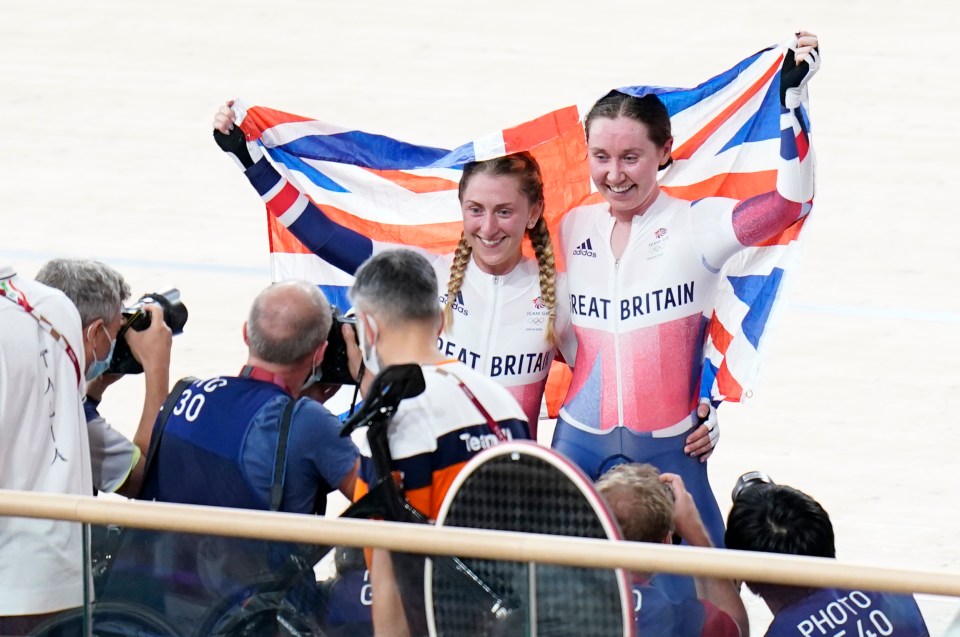 The pair delivered a second track cycling gold for Team GB in Tokyo